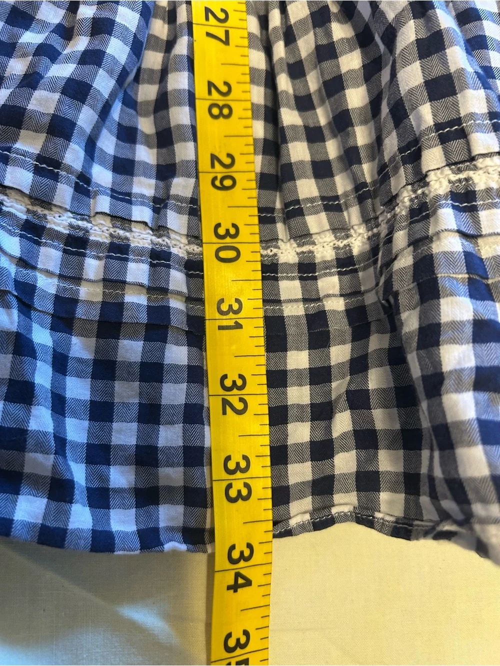 Ralph Lauren Navy and White Gingham Sundress